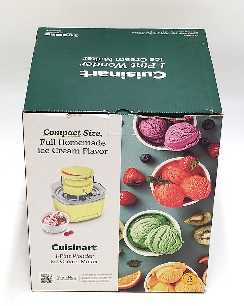 Cuisinart 1 Pint Wonder Ice Cream Maker Lemonade