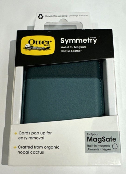 OtterBox Symmetry Series Cactus Leather Wallet with MagSafe - Juniper Sprig