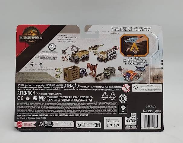 Matchbox Jurassic World Rebirth Dino Transporter QUETZAL-COPTER