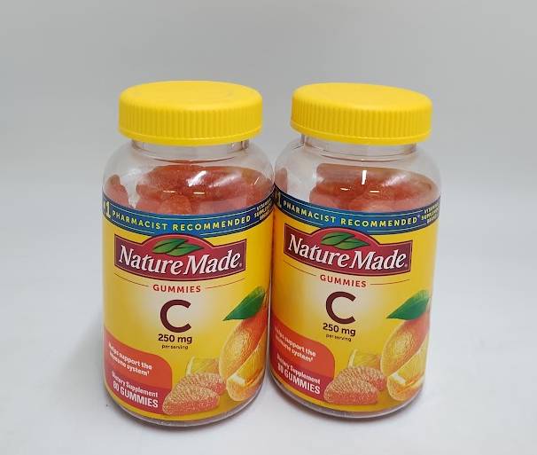2 PACK!! Nature Made Vitamin C 250mg for Immune Support - Tangerine EXP 02/2027