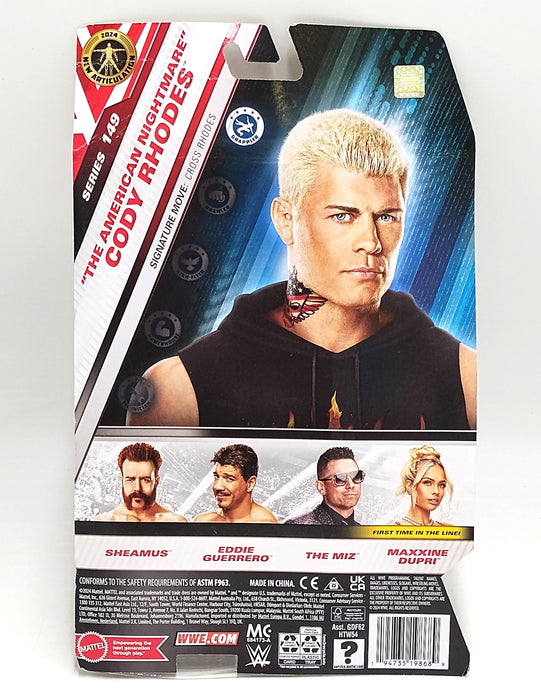 WWE "The American Nightmare" Cody Rhodes M.E.S 149 Action Figure *SEE DETAILS*