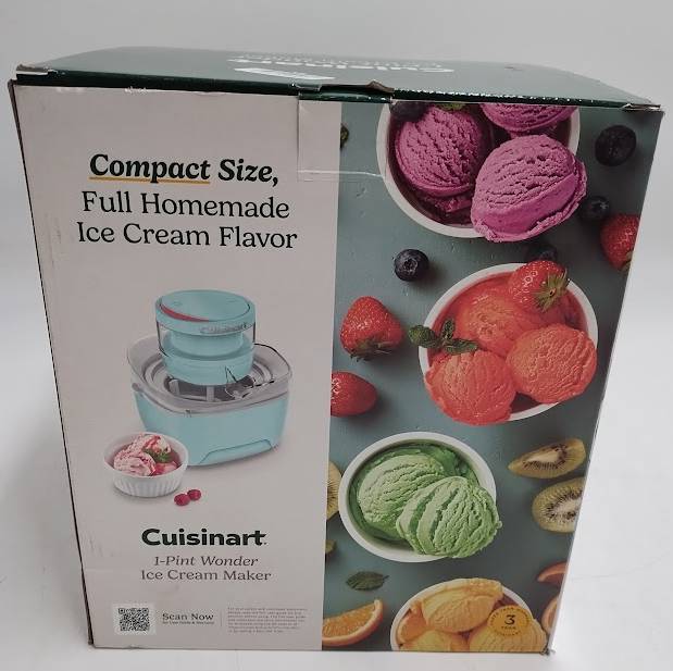 Cuisinart 1 Pint Wonder Ice Cream Maker Cool Aqua