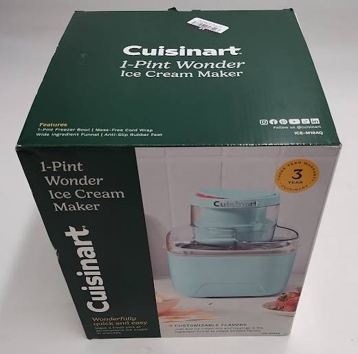 Cuisinart 1 Pint Wonder Ice Cream Maker Cool Aqua