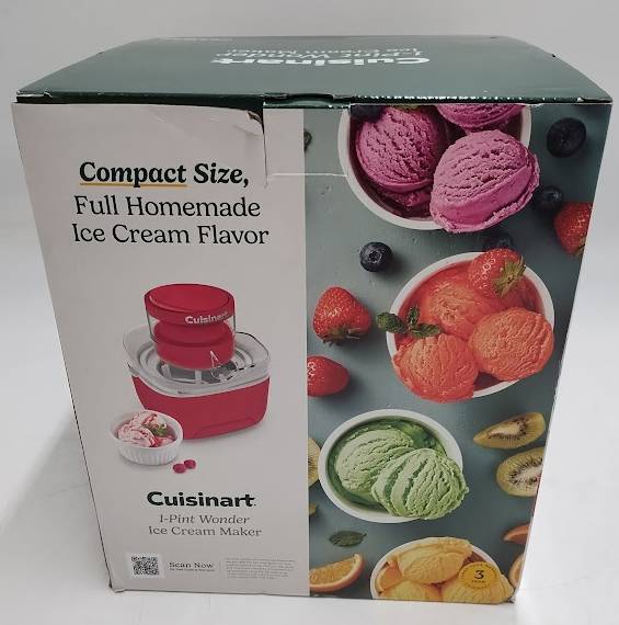 Cuisinart 1 Pint Wonder Ice Cream Maker Red Velvet