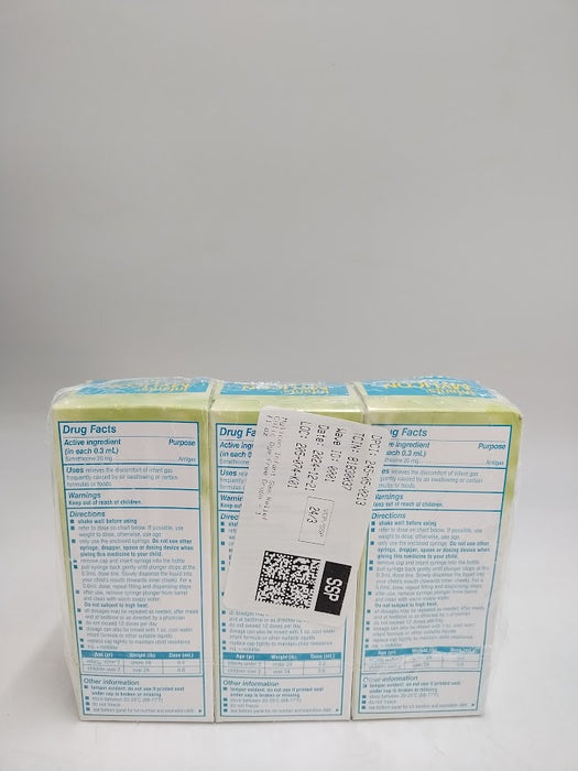 3 PACK!! Mylicon Infant Gas Relief Colic Dye Free Drops EXP 07/2026