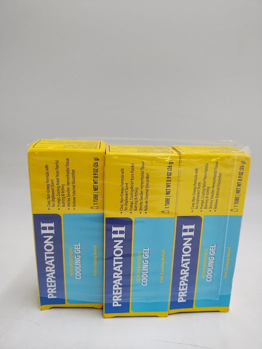 3 PACK!!! Preparation H Hemorrhoidal Cooling Gel EXP 06/2027