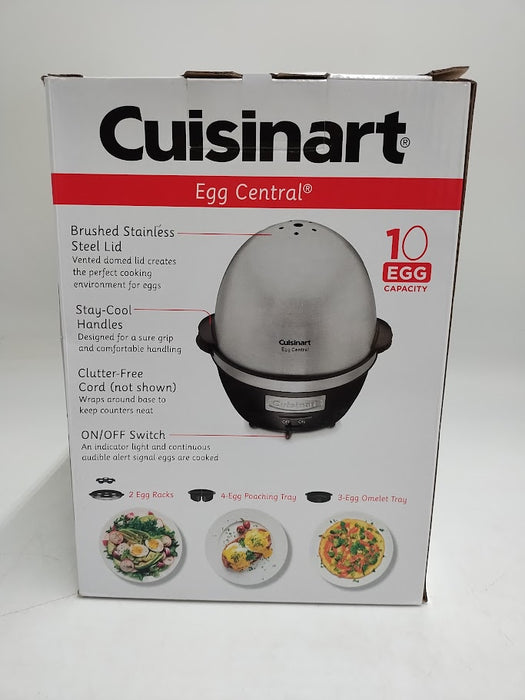 Cuisinart Egg Central - Black w/ Brushed Stainless Steel Lid - CEC-10 SE DETAILS
