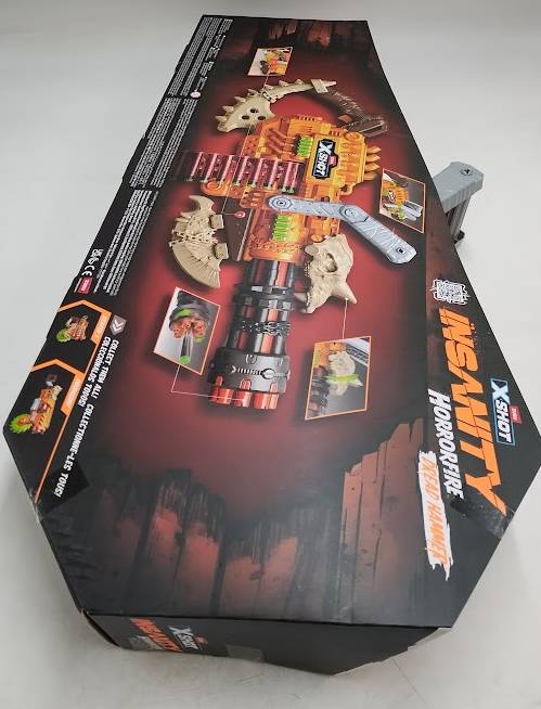 X-Shot Horror Fire Dread Hammer Blaster by Zuru - 35 Darts.SEE DETAILS. (LOCAL PICKUP ONLY)