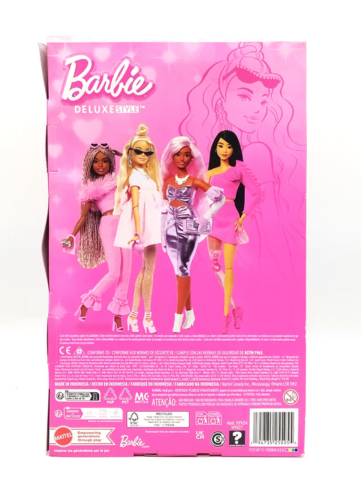Barbie Deluxe Style 12" Doll #3 in Pastel Pink Barbiecore Dress