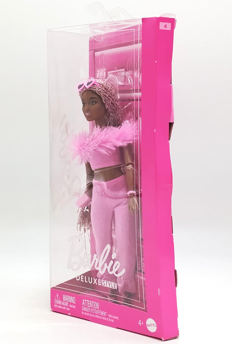 Barbie Deluxe Style 11" Doll #4 Jumpsuit, Pink and Brown Braided Hair