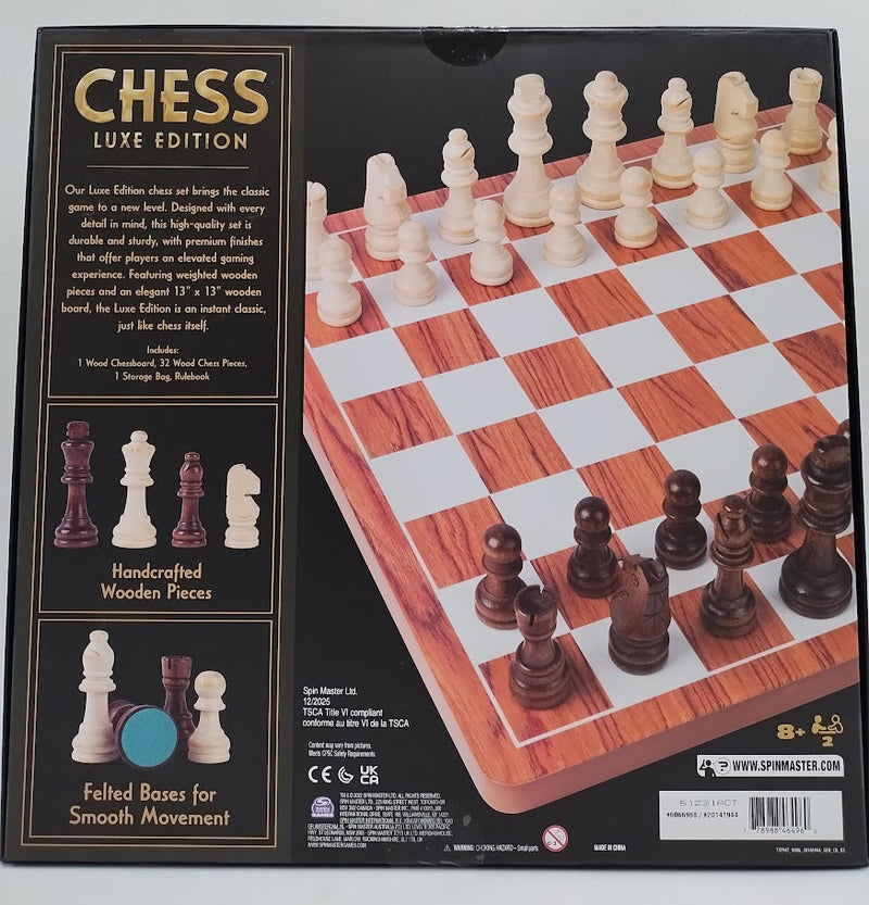 Game Gallery Wood Chess Set Luxe Edition