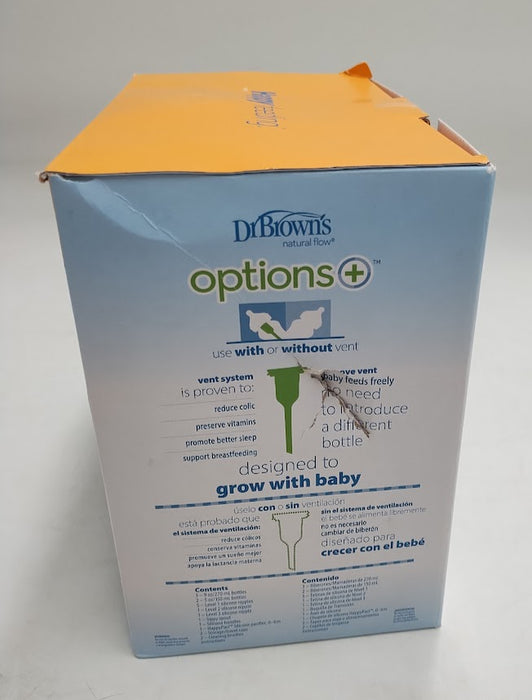 Dr. Brown's Options+ Wide-Neck Anti-Colic Bottle Set - 0-6 Months *SEE DETAILS*