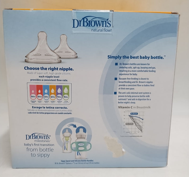 Dr. Brown's Options+ Wide-Neck Anti-Colic Bottle Set - 0-6 Months *SEE DETAILS*