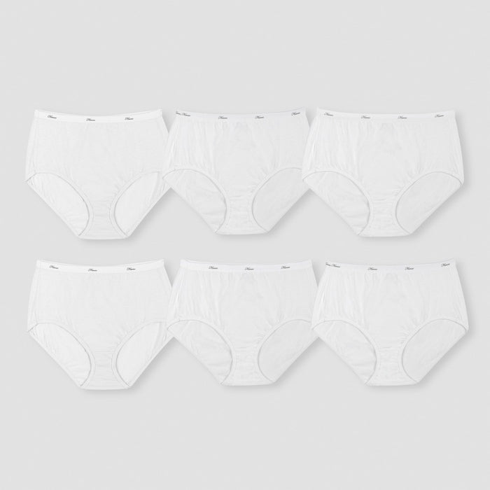 Hanes Women's Core Cotton Briefs Underwear 6pk - 8
