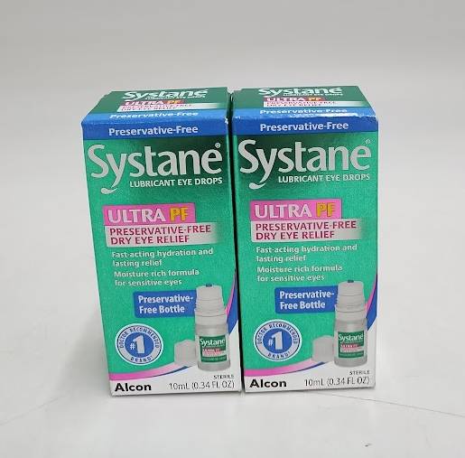 2 PACK!! Systane Ultra Multi-Dose Preservative-Free Eye Drops EXP 09/2026