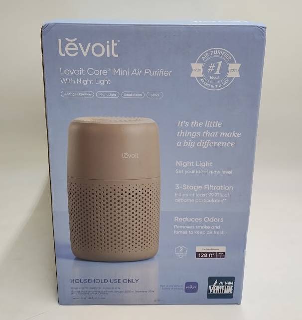 Levoit Core Mini Air Purifier with Night Light - Sand