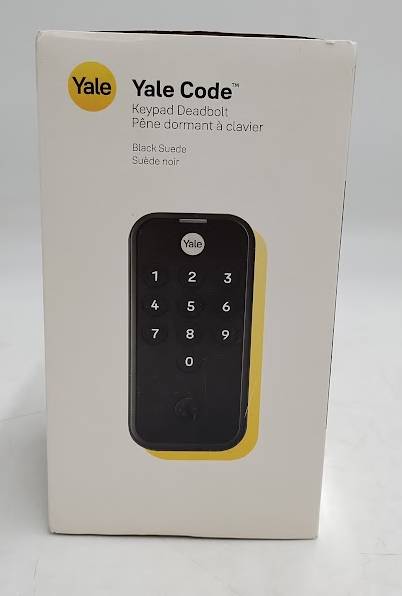 Master Lock Yale Electronic Keypad Deadbolt in Black Suede Finish