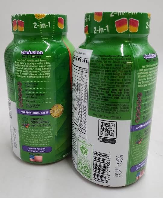2 PACK!!! Vitafusion Multi+Immune Gummies - 90ct.EXP: 02/26+