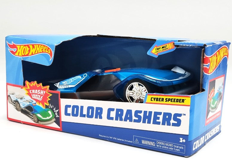 Hot Wheels Color Crashers Cyber Speeder Motorized Toy Vehicle SEE DETAILS