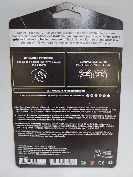 Kontrolfreek Galaxy Thumbsticks Playstation: Compatible with PS4 & PS5 Controllers