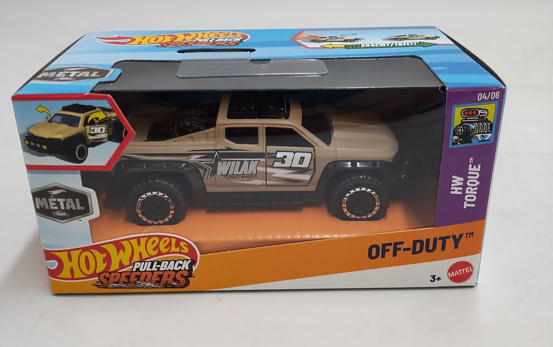 Hot Wheels Pull-Back Speeders Diecast OFF DUTY