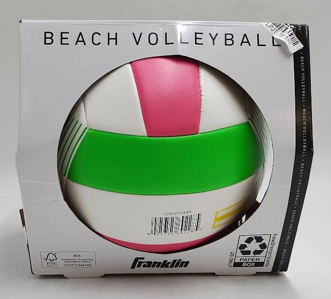 Franklin Sports Super Soft Spike Volleyball - Lime/Pink