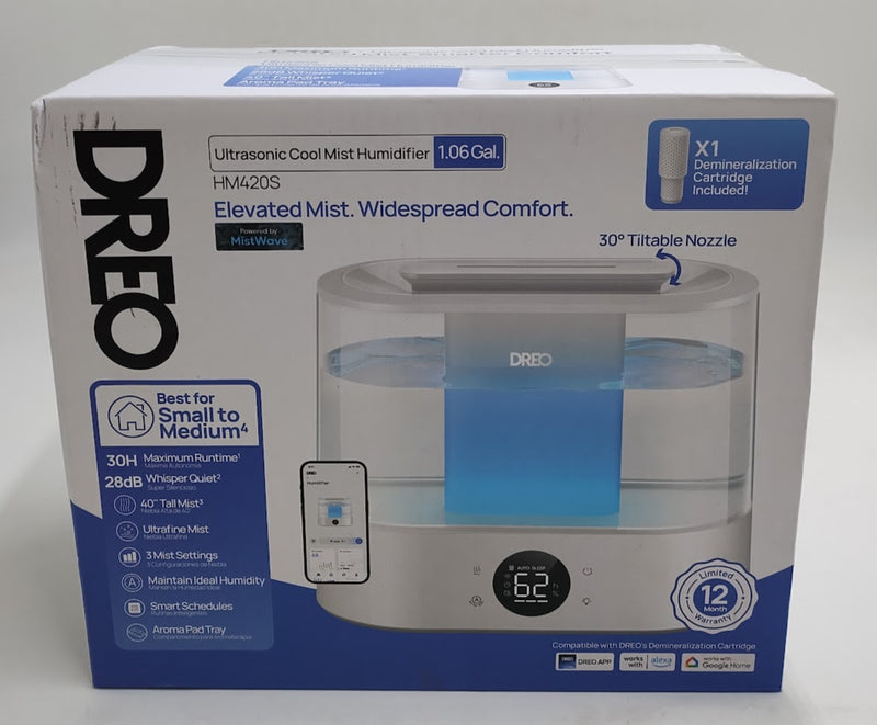 Dreo 1gal Cool Mist Smart Ultrasonic Humidifier for Room