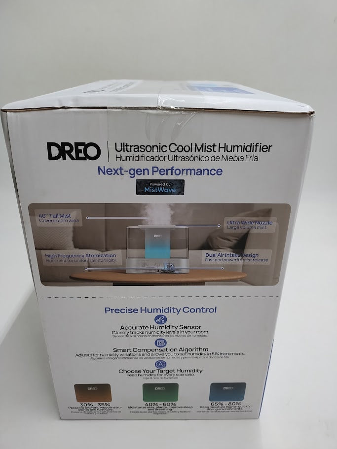 Dreo 1gal Cool Mist Smart Ultrasonic Humidifier for Room