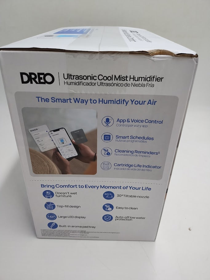 Dreo 1gal Cool Mist Smart Ultrasonic Humidifier for Room