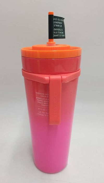 Starbucks 2025 Summer Venti Cold Cup Ombre - Carry Loop 24 oz