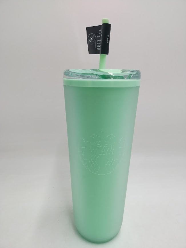 Starbucks Summer 2025 Seafoam Mint Green Soft Touch Hot/Cold 24 Oz Tumbler
