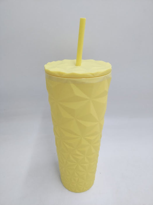 Summer 2025 Starbucks YELLOW Geometric Tumbler 24oz Cold Cup