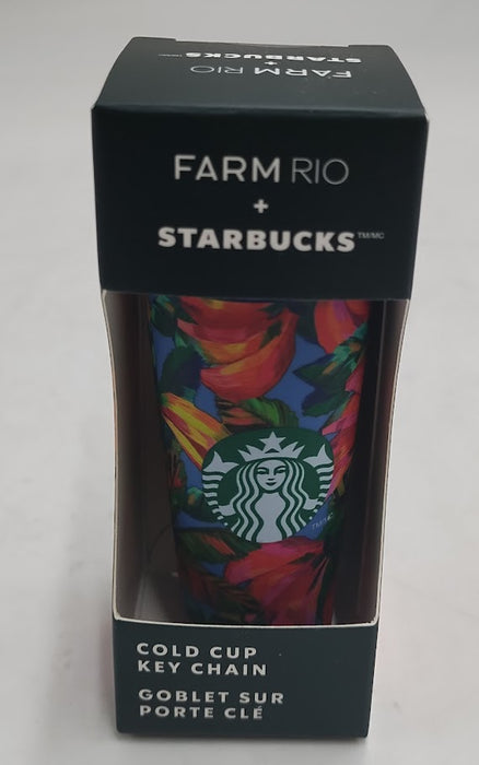 Starbucks Plastic Cold Cup Keychain Farm Rio Banana Mix - 4