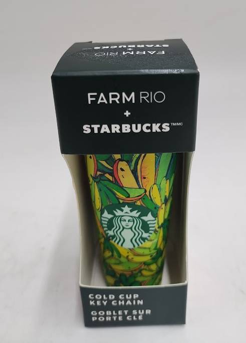 FARM RIO + STARBUCKS Board Banana Cold Cup Keychain