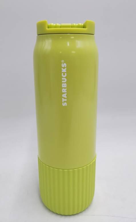 Starbucks Summer 2025 NWT Neon Yellow Vacuum Insulated Tumbler 20oz