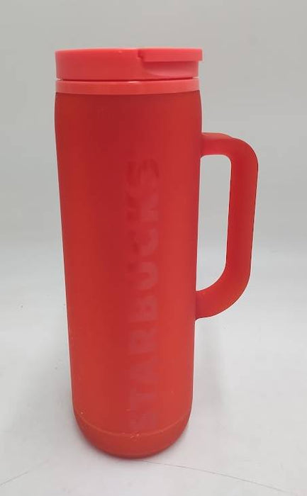 Starbucks 2025 Summer Red Soft Touch With Handle Tumbler 20oz