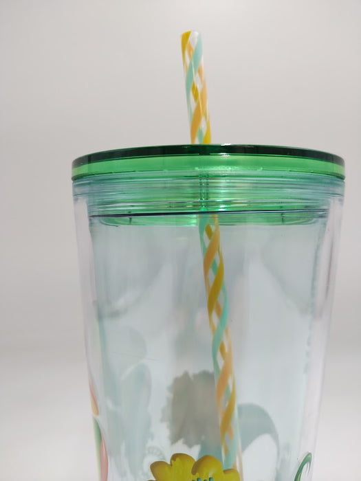Starbucks Summer 2025 Floral Transparent Venti Tumbler READ DESCRIPTION
