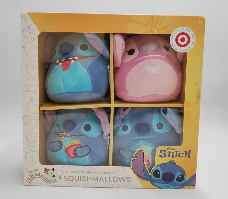 Squishmallows Disney Stitch & Angel Exclusive Plush 4-Pack