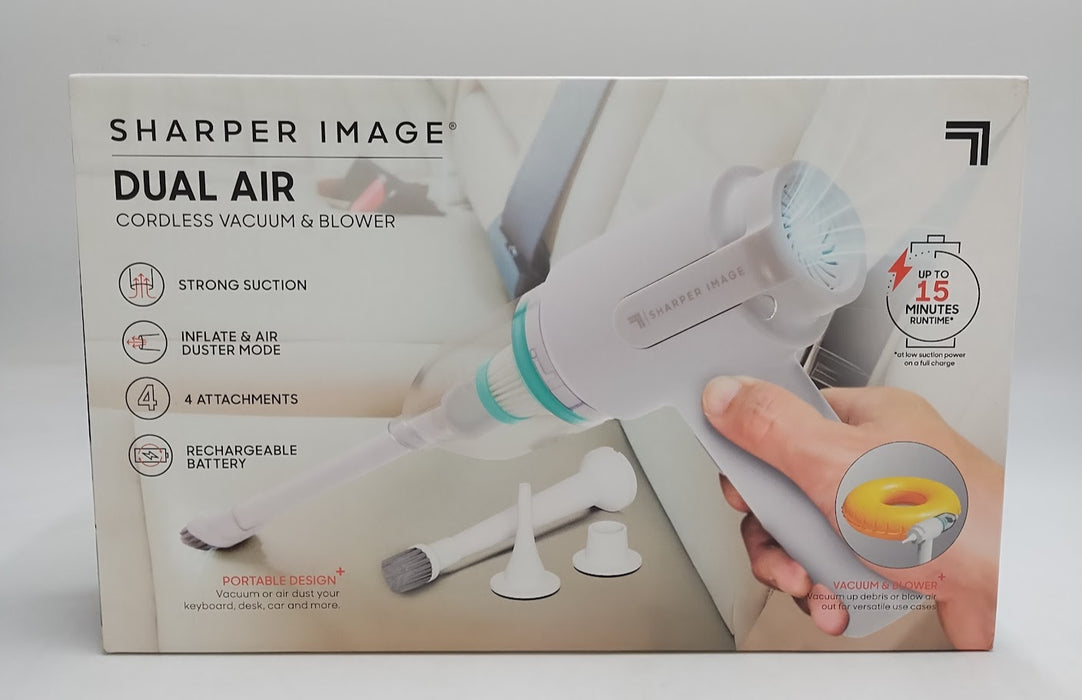 Sharper Image Cordless Handheld Vacuum and Blower White