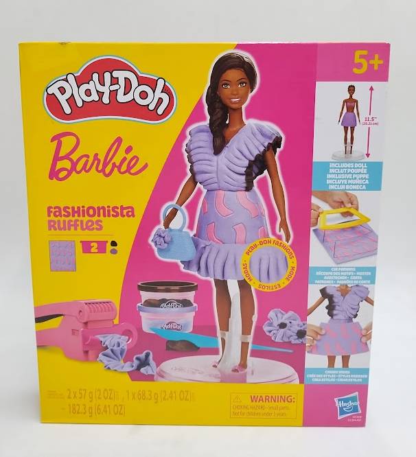 Play-Doh Barbie Fashionista Ruffles Designer Doll Set