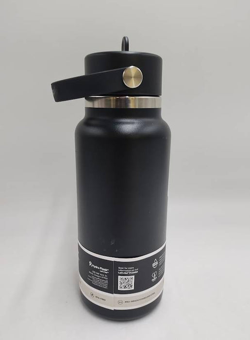 Hydro Flask 32oz Wide Mouth Flex Straw Bottle - Black READ DESCRIPTION