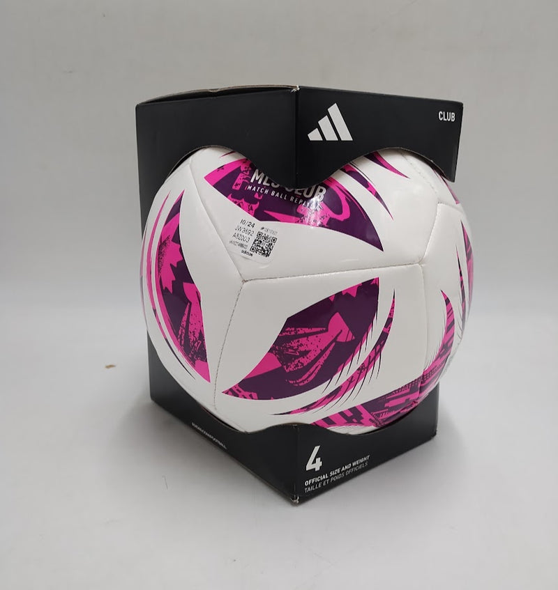 Adidas MLS Size 4 Club Sports Soccer Ball - Berry Purple: All Ages, Butyl Bladder, TPU Shell