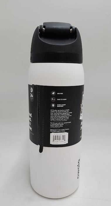 Owala Free Sip 32oz Stainless Steel Water Bottle - Sleek READ DESCRIPTION