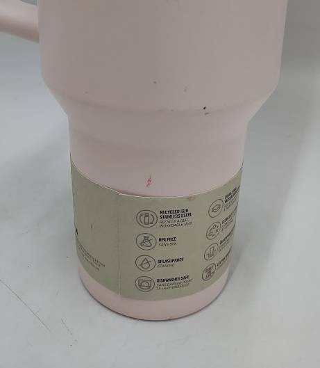 Stanley 40 oz Stainless Steel H2.0 Tumbler Rose Quartz 2.0 READ DESCRIPTION