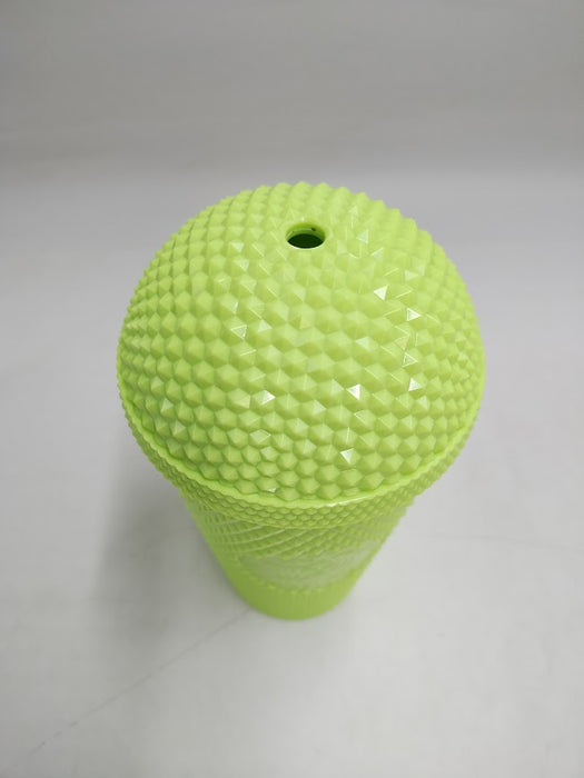 Starbucks 2025 Neon Yellow Lime Bling Frappuccino Dome Tumbler READ DESCRIPTION