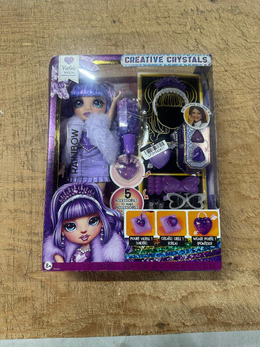 Rainbow High 11" Creative Crystals Violet Fashion Doll SEE DETAILS