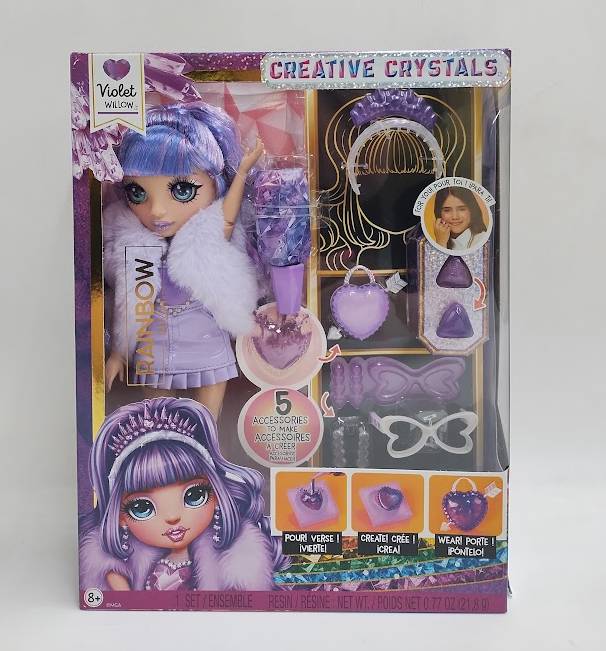 Rainbow High 11" Creative Crystals Violet Fashion Doll SEE DETAILS