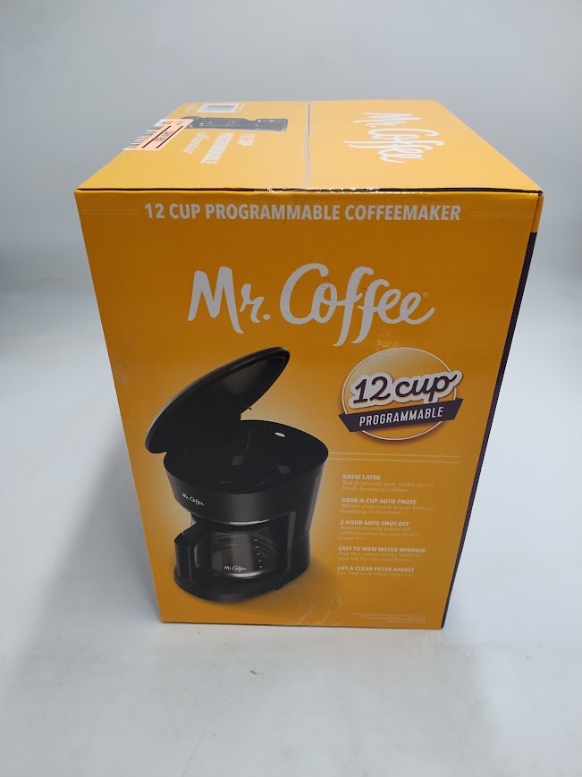 Mr. Coffee 12-Cup Programmable Coffee Maker Black: Drip Machine