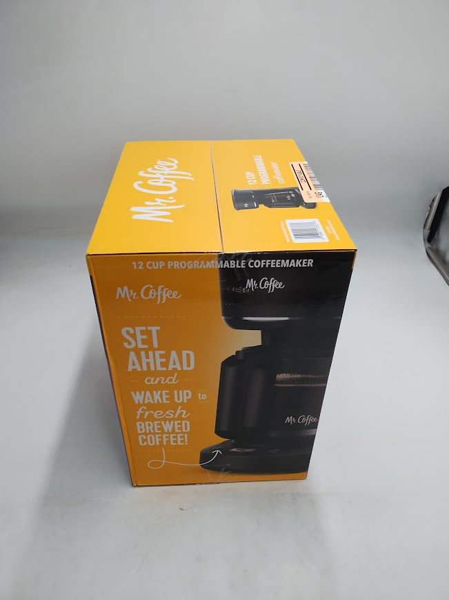 Mr. Coffee 12-Cup Programmable Coffee Maker Black: Drip Machine
