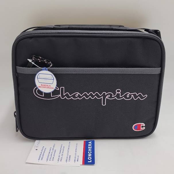 Champion Center Lunch Kit with Tray - Black/Pink